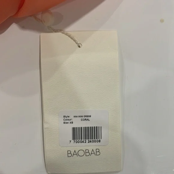 NWT Baobab Mia Mini Coral Cover Up Dress - Picture 11 of 11